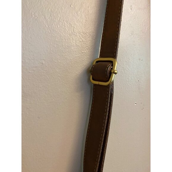 Fossil Brown Geometric Crossbody Bag With Adjustable Strap - Picture 4 of 16